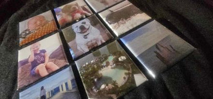 Custom Magnets (Set of 9) | Fridge Photo Tile Magnets